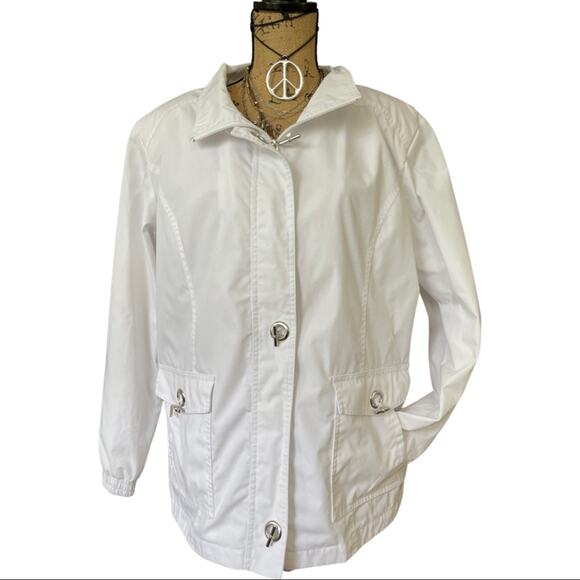 Mackintosh New England Cab White Jacket Women’s Size XL - Picture 1 of 16